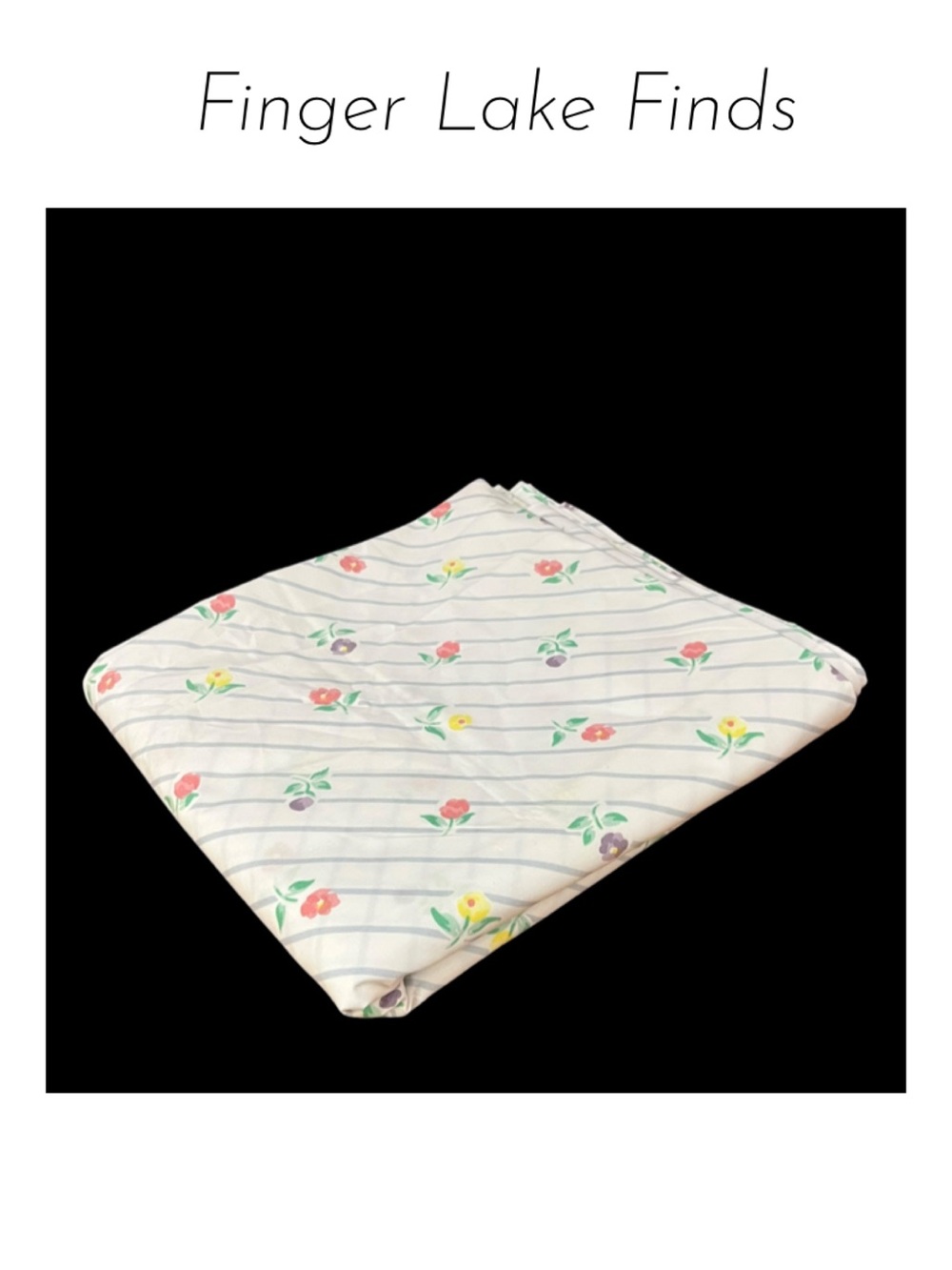NWOT JC Penney Floral Percale Top Sheet, Full